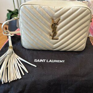 Saint Laurent (YSL) Lou Camera Bag - Medium - White